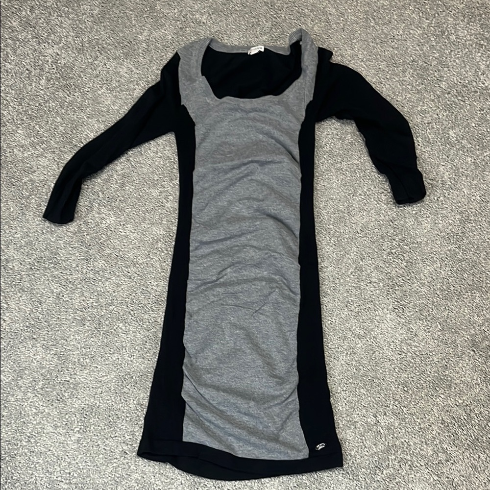 Stylish Gray and Black Dress